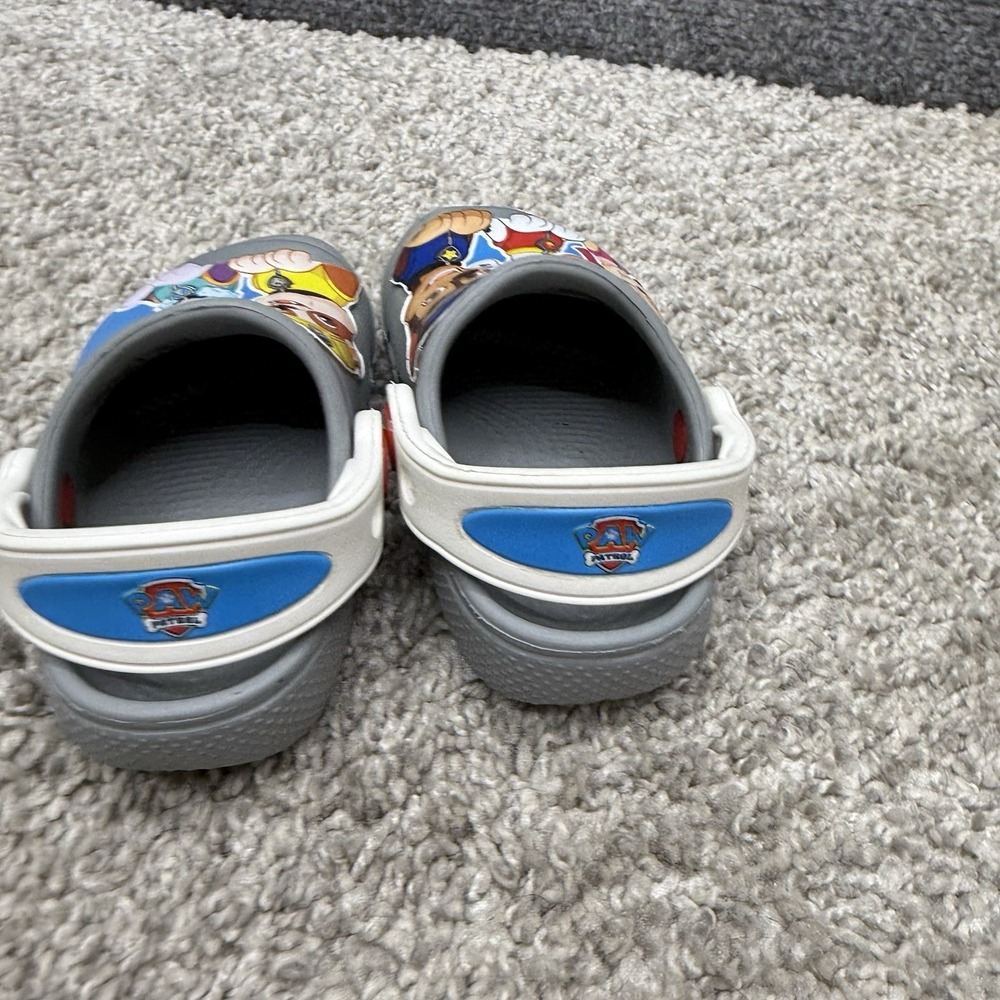 Kids Crocs Paw Patrol Shoes  size C-4 unisex toddler gray - Picture 4 of 11